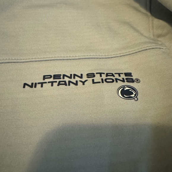 Nike Gray Penn State Nittany Lions Sideline Long Sleeve V-Neck Shirt HOLES - Picture 10 of 11